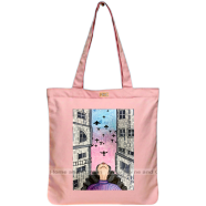 Mitu Home and Curtain Premium Zipper Canvas Tote Bag Trendy Women Shopping University And College Bag image