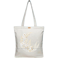Mitu Home and Curtain Premium Zipper Canvas Tote Bag Trendy Women Shopping University And College Bag image