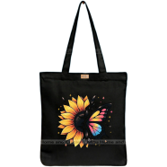 Mitu Home and Curtain Premium Zipper Canvas Tote Bag Trendy Women Shopping University And College Bag image