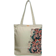 Mitu Home and Curtain Premium Zipper Canvas Tote Bag Trendy Women Shopping University And College Bag image