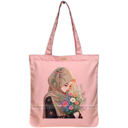 Mitu Home and Curtain Premium Zipper Canvas Tote Bag Trendy Women Shopping University And College Bag image