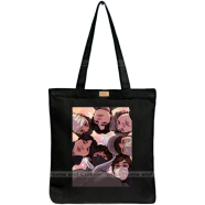 Mitu Home and Curtain Premium Zipper Canvas Tote Bag Trendy Women Shopping University And College Bag image