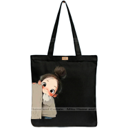 Mitu Home and Curtain Premium Zipper Canvas Tote Bag Trendy Women Shopping University And College Bag image