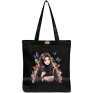 Mitu Home and Curtain Premium Zipper Canvas Tote Bag Trendy Women Shopping University And College Bag image