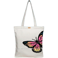 Mitu Home and Curtain Premium Zipper Canvas Tote Bag Trendy Women Shopping University And College Bag image