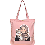 Mitu Home and Curtain Premium Zipper Canvas Tote Bag Trendy Women Shopping University And College Bag image
