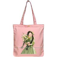 Mitu Home and Curtain Premium Zipper Canvas Tote Bag Trendy Women Shopping University And College Bag image