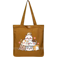 Mitu Home and Curtain Premium Zipper Canvas Tote Bag Trendy Women Shopping University And College Bag image