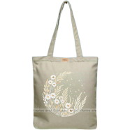 Mitu Home and Curtain Premium Zipper Canvas Tote Bag Trendy Women Shopping University And College Bag image