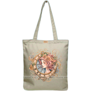 Mitu Home and Curtain Premium Zipper Canvas Tote Bag Trendy Women Shopping University And College Bag image
