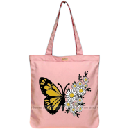 Mitu Home and Curtain Premium Zipper Canvas Tote Bag Trendy Women Shopping University And College Bag image