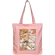 Mitu Home and Curtain Premium Zipper Canvas Tote Bag Trendy Women Shopping University And College Bag image