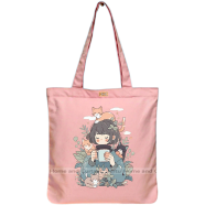 Mitu Home and Curtain Premium Zipper Canvas Tote Bag Trendy Women Shopping University And College Bag image