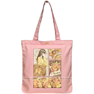 Mitu Home and Curtain Premium Zipper Canvas Tote Bag Trendy Women Shopping University And College Bag image