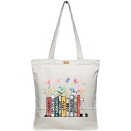 Mitu Home and Curtain Premium Zipper Canvas Tote Bag Trendy Women Shopping University And College Bag image