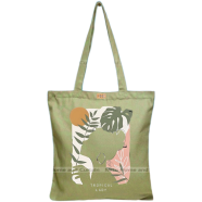 Mitu Home and Curtain Premium Zipper Canvas Tote Bag Trendy Women Shopping University And College Bag image