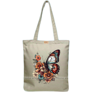 Mitu Home and Curtain Premium Zipper Canvas Tote Bag Trendy Women Shopping University And College Bag image
