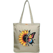 Mitu Home and Curtain Premium Zipper Canvas Tote Bag Trendy Women Shopping University And College Bag image