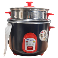 Miyako Beauty Rice Cooker Double Pot -Black And Red 2.8 Ltr image