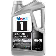 Mobil 1 European Car Formula 0W-40 Full Synthetic Motor Oil 4.73L/5Quart image