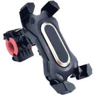 Mobile Phone Holder For Motorcycle And Cycle Spin Protection And Adjustable (Not Charging - Universal Budget Item) - UV07 image