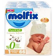Molfix Pure and Soft Premium Diaper 2-5 kg 66 pcs image