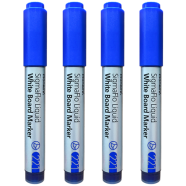 Monami SigmaFlo Liquid White Board Marker 4 Pcs -Blue image