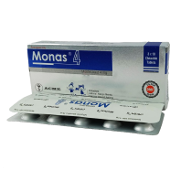 Monas 4 mg Chewable 10's Strip Tablet image
