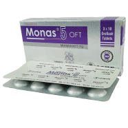 Monas OFT 5 mg Tablet 15's Strip image