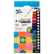 Mont Marte 2 in 1 Stamper Markers 14pce image