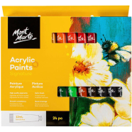 Mont Marte Acrylic Color Paint 24 colour box 12ml Tube for artist image