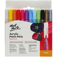 Mont Marte Acrylic Paint Marker Fine Tip-12pc image