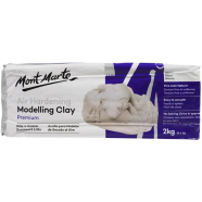 Mont Marte Air Hardening Modelling Clay - White 2kg