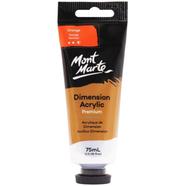 Mont Marte Dimension Acrylic Paint 75ml Tube - Orange PMDA0008 image