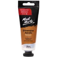 Mont Marte Dimension Acrylic Paint 75ml Tube - Permanent Red PMDA0011 image