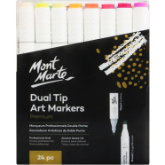 Mont Marte Dual Tip Art Marker - 24 Pcs image
