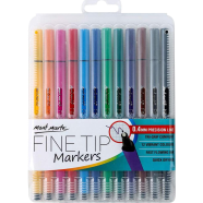 Mont Marte Fine Tip Marker 12pc Tri Grip in Case image