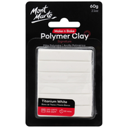 Mont Marte Make N Bake Polymer Clay 60g - Titanium White - MMSP6001 icon