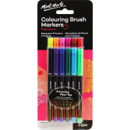 Mont Marte Marker Set - Adult Colouring Brush Markers 12pcs - MPN0104