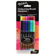 Mont Marte Marker Set - Adult Colouring Brush Markers 12pcs image