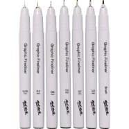 Mont Marte Premium Graphic Fineliners 7pcs - Black Ink