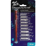 Mont Marte Signature Calligraphy Dip Pen - (9 Nibs)