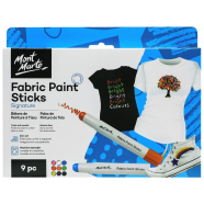 Mont marte Fabric Paint Sticks Signature 9pc for artist image