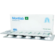 Montilab 4 Mg Chewable Tablet-10's Strip image