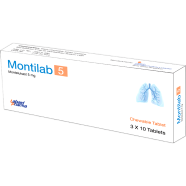 Montilab 5 Mg Chewable Tablet-10's Strip image