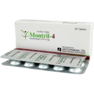 Montril 4 mg Chewable 10's Strip Tablet image