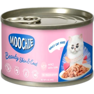 Moochie Adult Cat Can Food - Beauty Skin and Coat Mince with Tuna 85gm image