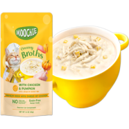 Moochie Creamy Broths with with Chicken and Pumpkin For All Age Cats 40gm image