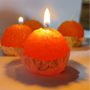 Motichur Laddoo Scented Candle (2 Pcs Gift Box) image