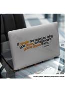 DDecorator Motivational Quote Laptop Sticker - (LSKN918)
